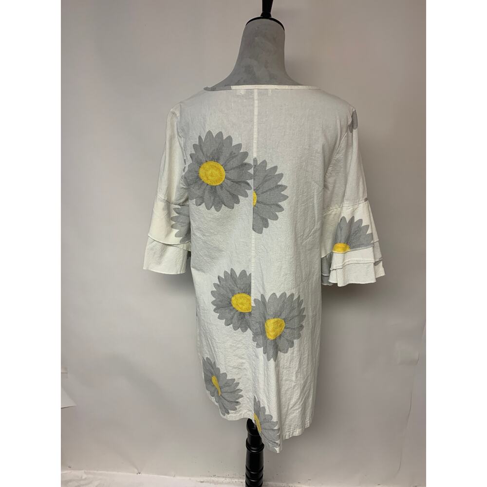 Miss Look Mini Dress Daisy Floral Whimsical Classis Causal Summer Womens SZ L - Picture 3 of 10